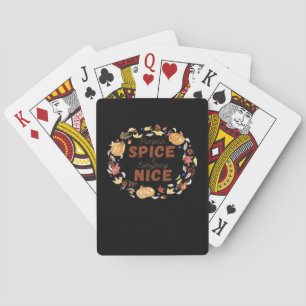 Pompoen specerij en alles leuk essentiële grappig pokerkaarten