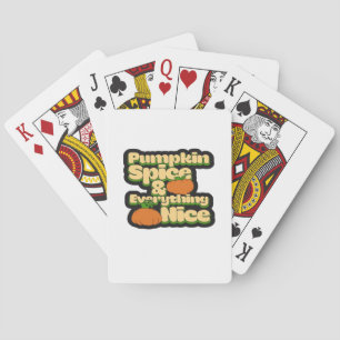 Pompoen specerij en alles leuk - Grappige Schattig Pokerkaarten