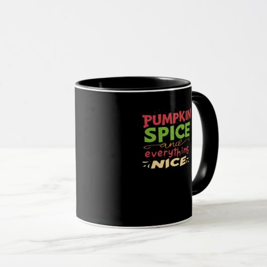 Pompoen specerij en alles mooi design mok (Voorkant rechts)