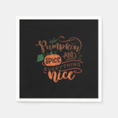 Pompoen specerij en alles mooie luiaard servet (Voorkant)