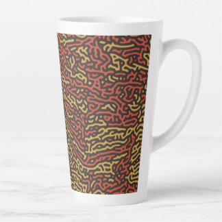 Pompoen Specerijen Camouflage Herfst Kleur Patroon Latte Mok