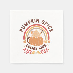 Pompoen Specerijen Sociale Club – Schattige Herfst Servet
