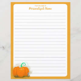 Pompoen speeltuin - gevoerd papier blad