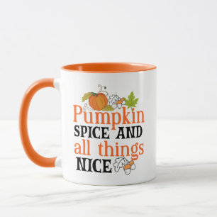 Pompoen Spice Alle dingen Leuke Wordart Herfst Mok