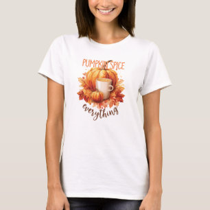 Pompoen Spice Alles - Laat & Herfst Bladerwerk T-shirt