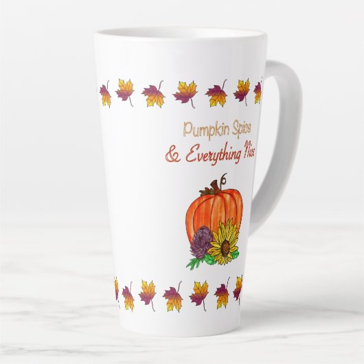 Pompoen Spice & Alles Mooie Herfst Mok (Rechterhoek)