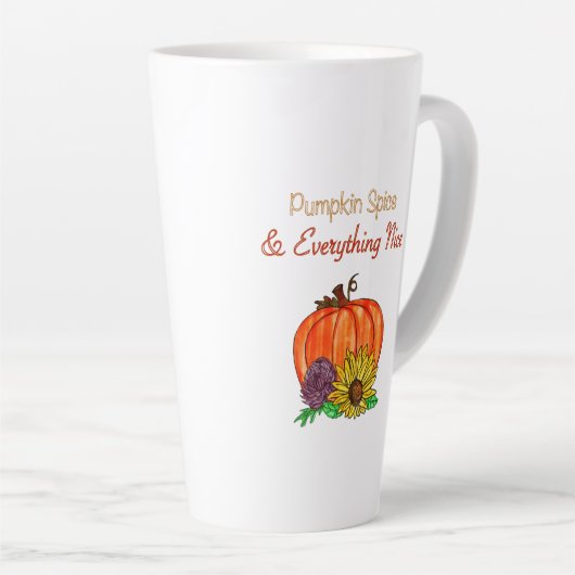 Pompoen Spice & Alles Mooie Herfst Mok (Rechterhoek)