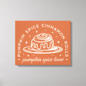 Pompoen Spice Cinnamon Rolls Canvas Afdruk (Voorkant)
