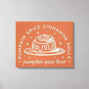 Pompoen Spice Cinnamon Rolls Canvas Afdruk