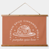 Pompoen Spice Cinnamon Rolls Hangend Wandkleed (Voorkant)