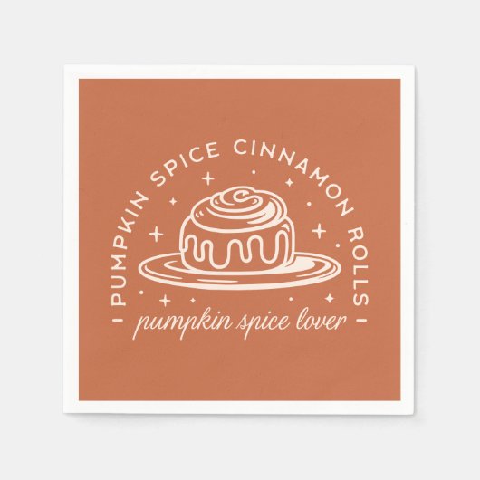 Pompoen Spice Cinnamon Rolls Servet (Voorkant)