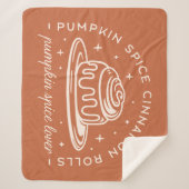 Pompoen Spice Cinnamon Rolls Sherpa Deken (Voorkant)