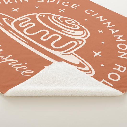 Pompoen Spice Cinnamon Rolls Sherpa Deken (3/4)