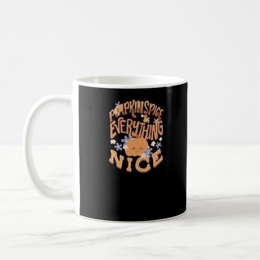 Pompoen Spice en alles leuke slogan Basic Koffiemok (Links)