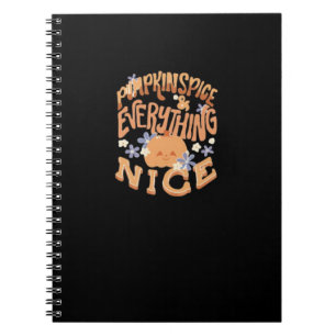 Pompoen Spice en alles leuke slogan Basic Notitieboek