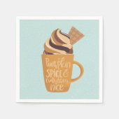 Pompoen Spice En Alles Mooi Latte Servetten (Voorkant)