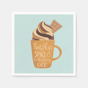 Pompoen Spice En Alles Mooi Latte Servetten