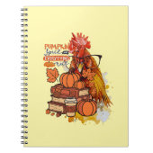 Pompoen Spice en alles Mooie Herfst Chicken Vib Notitieboek (Voorkant)