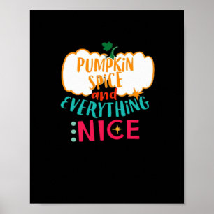 Pompoen Spice en alles wat leuk is liefde herfst f Poster