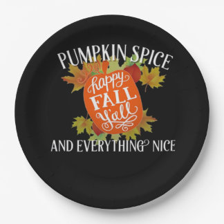 Pompoen Spice en alles wat leuke Herfst Classic Papieren Bordje