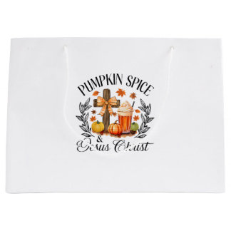 Pompoen Spice en Jezus Christus Kruis Pompoen Chri Groot Cadeauzakje