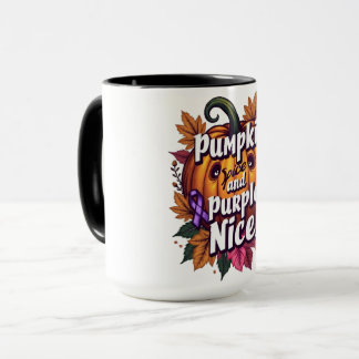 Pompoen Spice en Paarse Nice: Grappige Herfst Awar Mok