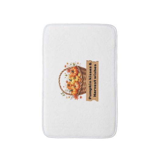 Pompoen Spice & Everything Nice – Gezellige Herfst Badmat (Voorkant Verticaal)