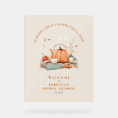 Pompoen Spice & Everything Nice – Herfst Foam Boar Acryl Bord (Voorkant)