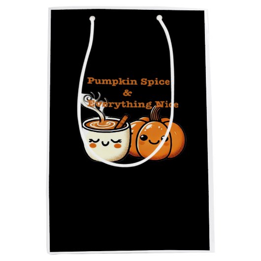 Pompoen Spice & Everything Nice - Herfst Herfst Medium Cadeauzakje (Voorkant)