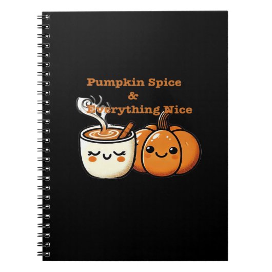 Pompoen Spice & Everything Nice - Herfst Herfst Notitieboek (Voorkant)