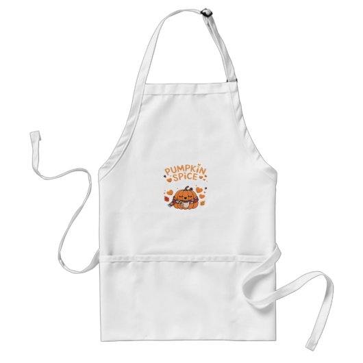 Pompoen Spice & Everything Nice - Herfst Vibes Art Standaard Schort (Voorkant)