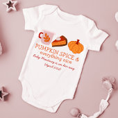 Pompoen Spice Grootouder Zwangerschap Aankondiging Romper