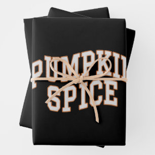 Pompoen Spice Herfst Shirt Thanksgiving Inpakpapier Vel