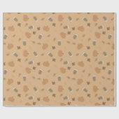 Pompoen Spice Herfst Wrapping Paper Pattern Cadeaupapier (Vlak)