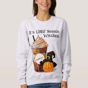 Pompoen Spice Latte heks Vrouwen Sweatshirt