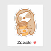 Pompoen Spice Latte Sloth Sticker (Vel)