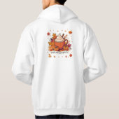 Pompoen Spice Latte Vibes Gezellige Herfst Koffie  Hoodie (Achterkant)
