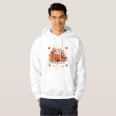 Pompoen Spice Latte Vibes Gezellige Herfst Koffie  Hoodie (Voorkant volledig)