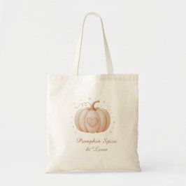 Pompoen Spice & Love Schattigee Pastel Pompoen Hal Tote Bag