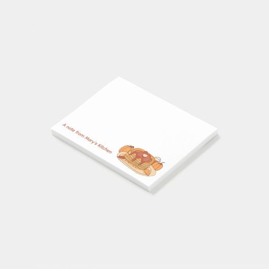 Pompoen Spice Pannenkoeken Herfst Sticky Notes (Schuin)