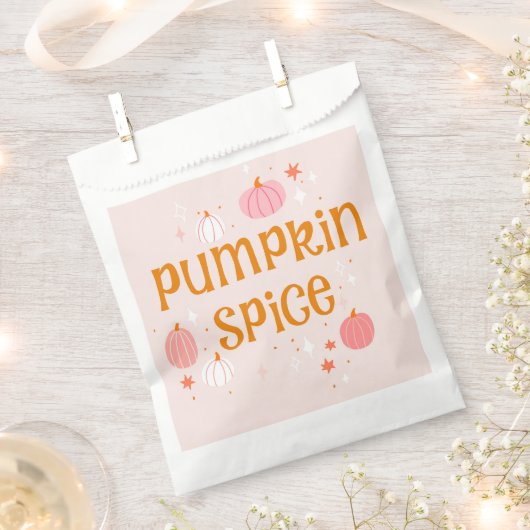 Pompoen Spice Roze Halloween Bedankzakje (Geknipt)