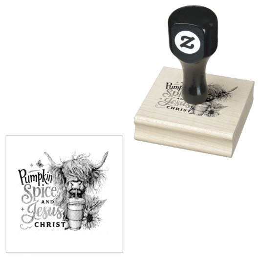 Pompoen Spice... Rubberstempel (Gestempeld)