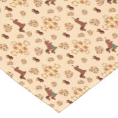 Pompoen Spice Teckel Nice Korte Tafelloper (Hoek)