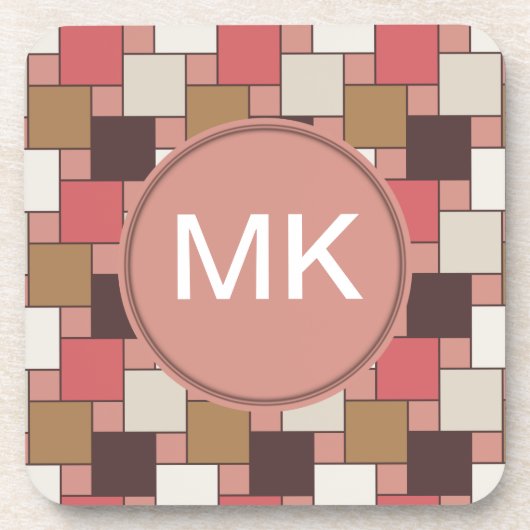 Pompoen Spice Weave Pattern Bier Onderzetter (Voorkant)