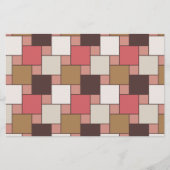 Pompoen Spice Weave Pattern Briefpapier (Voorkant)