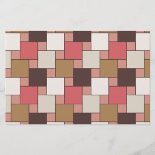 Pompoen Spice Weave Pattern Briefpapier