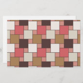 Pompoen Spice Weave Pattern Briefpapier (Voorkant / Achterkant)