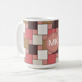 Pompoen Spice Weave Pattern Koffiemok (Voorkant links)