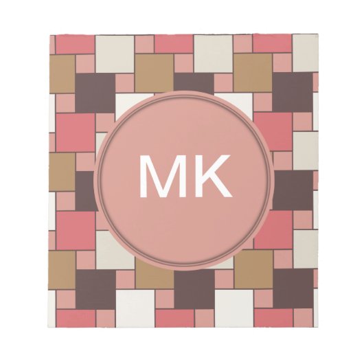 Pompoen Spice Weave Pattern Notitieblok (Voorkant)