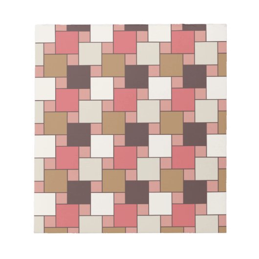 Pompoen Spice Weave Pattern Notitieblok (Voorkant)